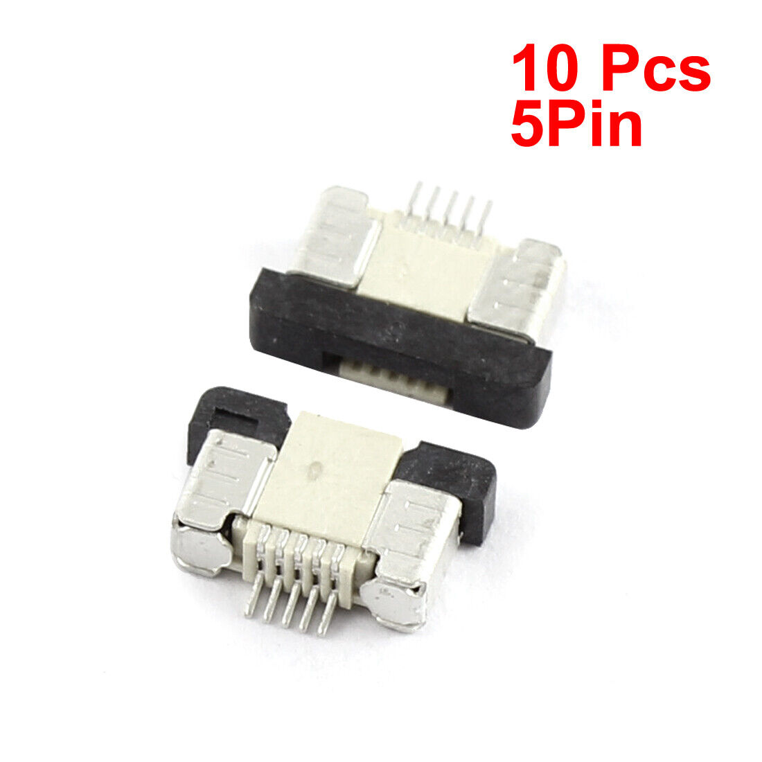 10Pcs Bottom Port 5Pin 0.5mm Pitch FFC FPC Ribbon Sockets Connector