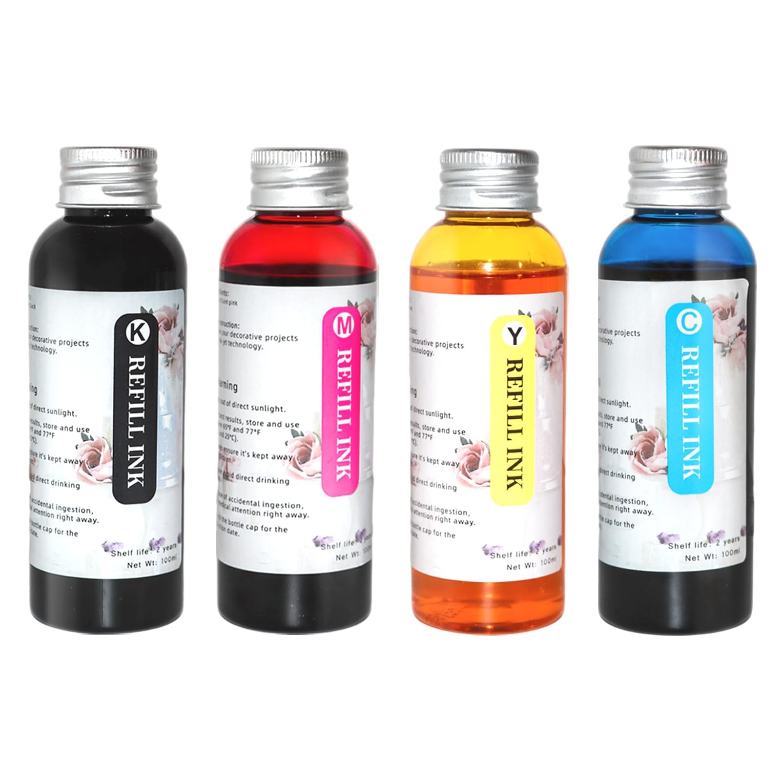Ink Refill Kit 4 Packs 100ml per bottle 100ml/bottle