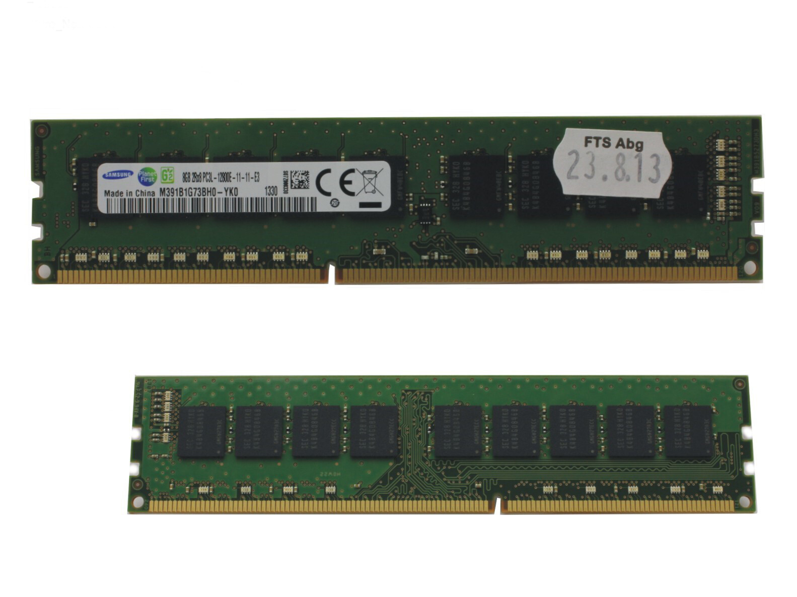 Fujitsu Original 8GB 2Rx8 DDR3-12800E ECC Unbuffered Memory S26361-F3777-L515