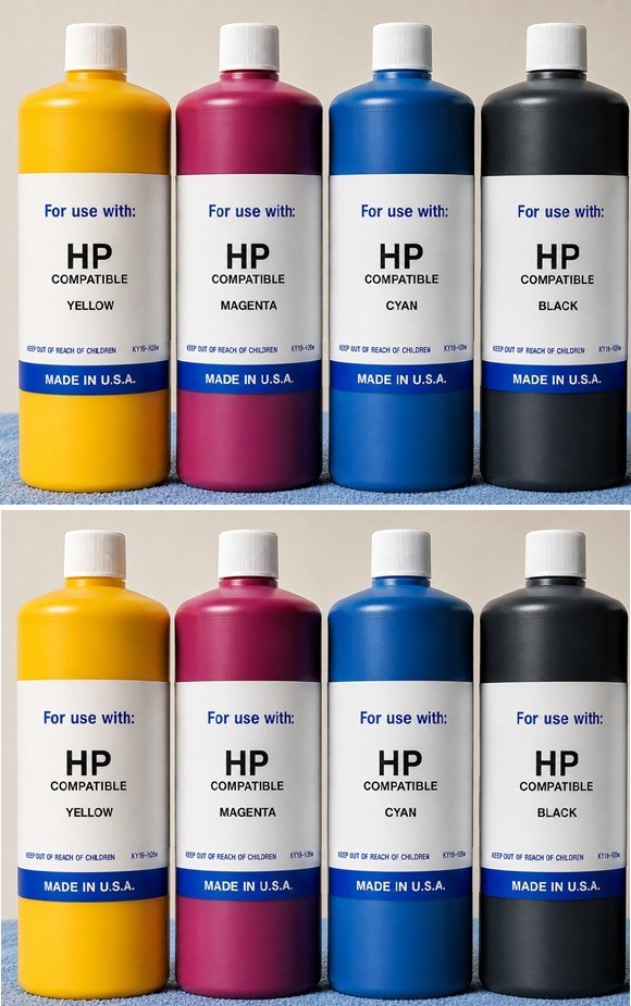 NEW PREMIUM COMPATIBLE HP PIGMENT BULK INK REFILL (8,000ML) C-Y-M-K