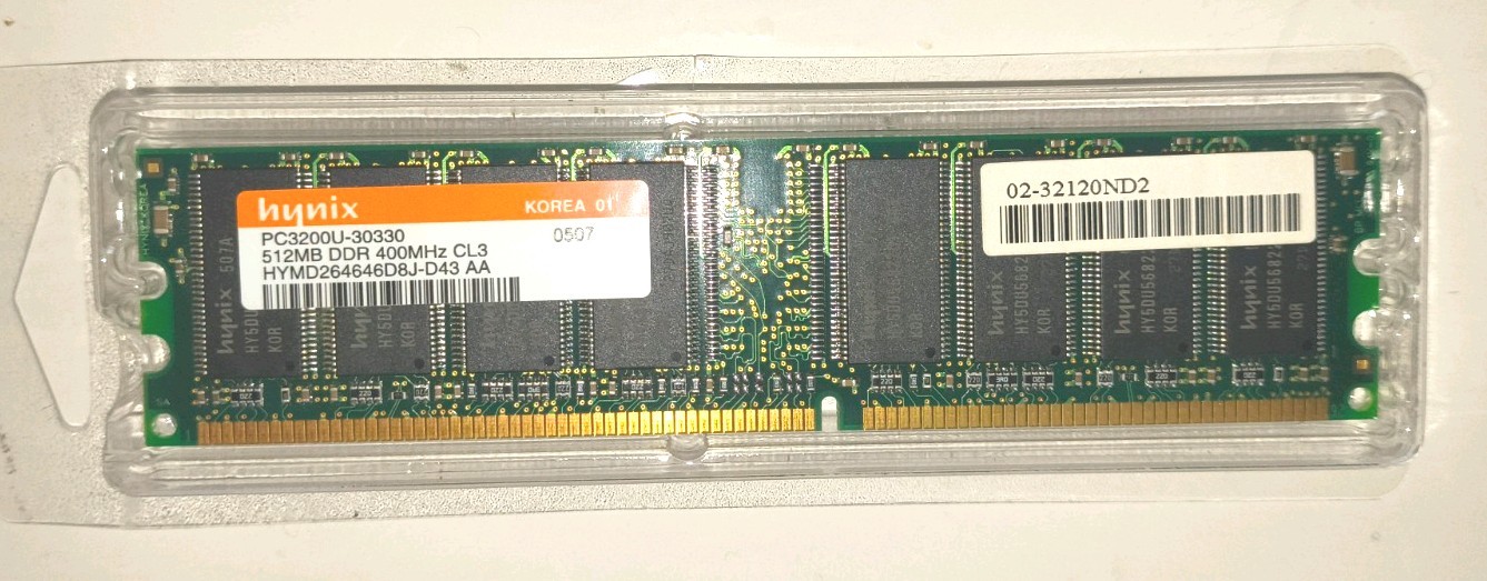 Hynix 256MB Desktop RAM Memory Module HYMD232646B8J-D43 for AA/PC3200U-30330