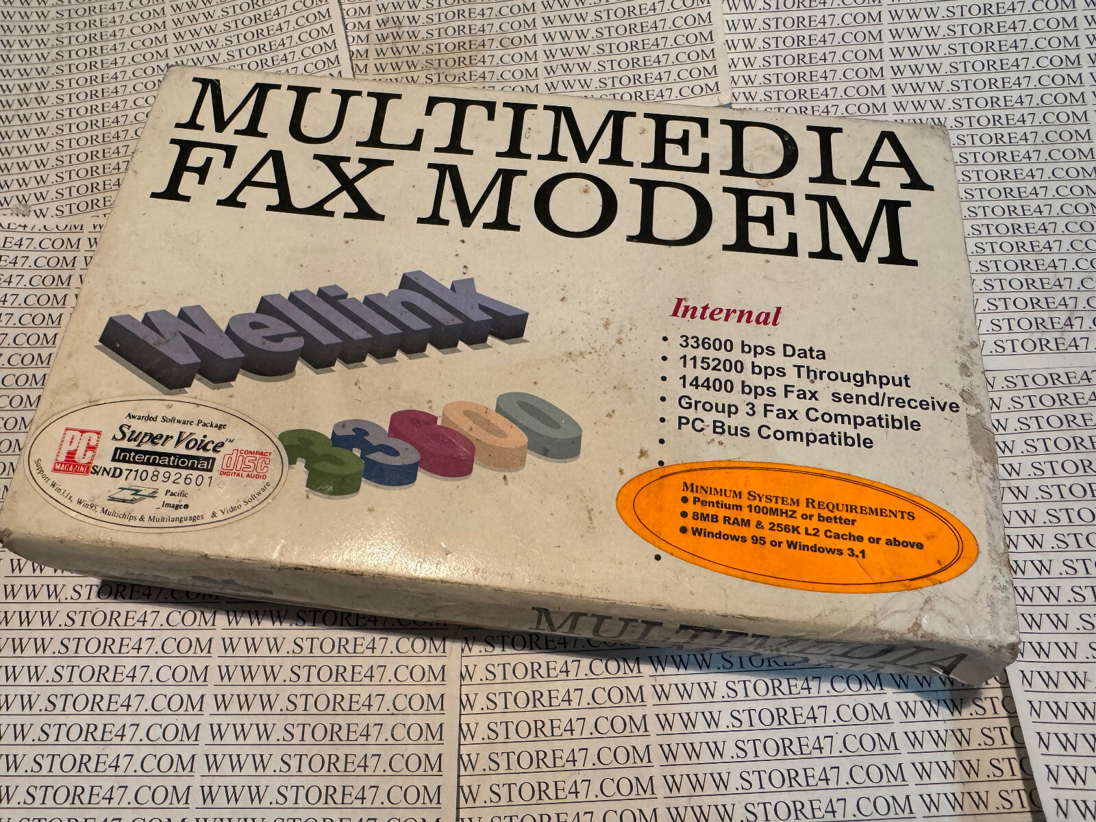VINTAGE NOS OPEN BOX PCTEL 33.6K ISA Fax Modem AT-336PCT  MTQGW-PCT2814i