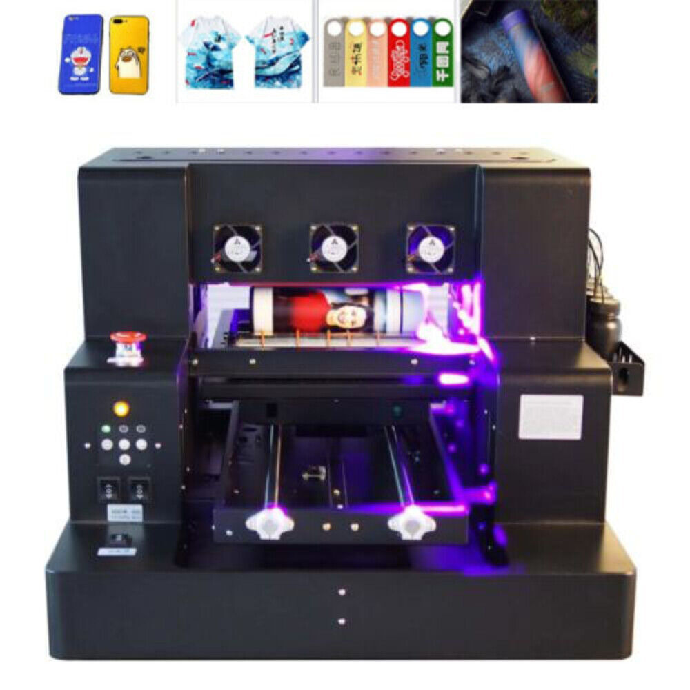 VEVOR A3/A4 UV/UV 19 Printer Automatic Flatbed Printing Machine High Precision