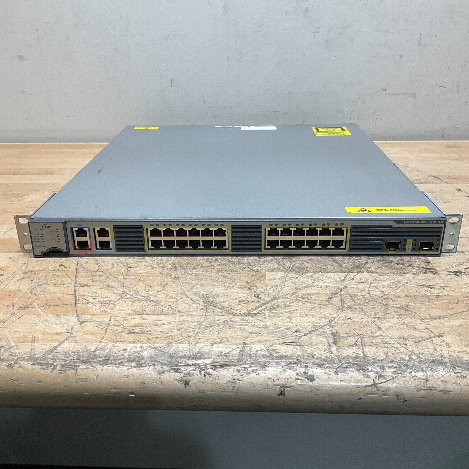 Cisco ME-3600X-24TS-M 24-Port Gigabit Ethernet Access Switch w/ Rack Ears