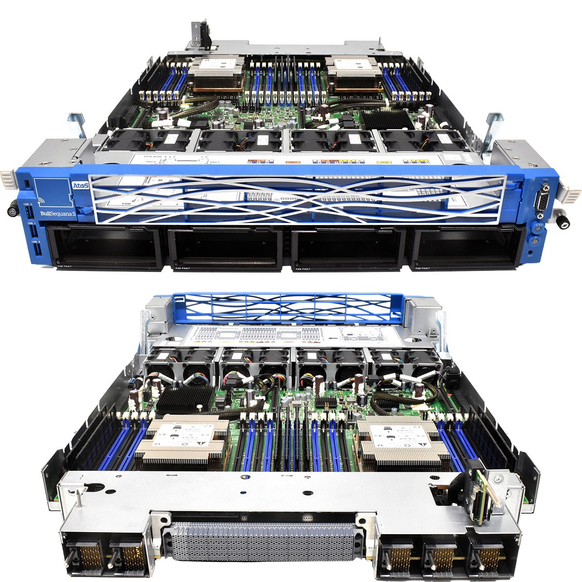 ATOS Bull Sequana S Blade no CPU no DDR4 RAM no HDD 2x Heatsink Cooler FCLGA3647