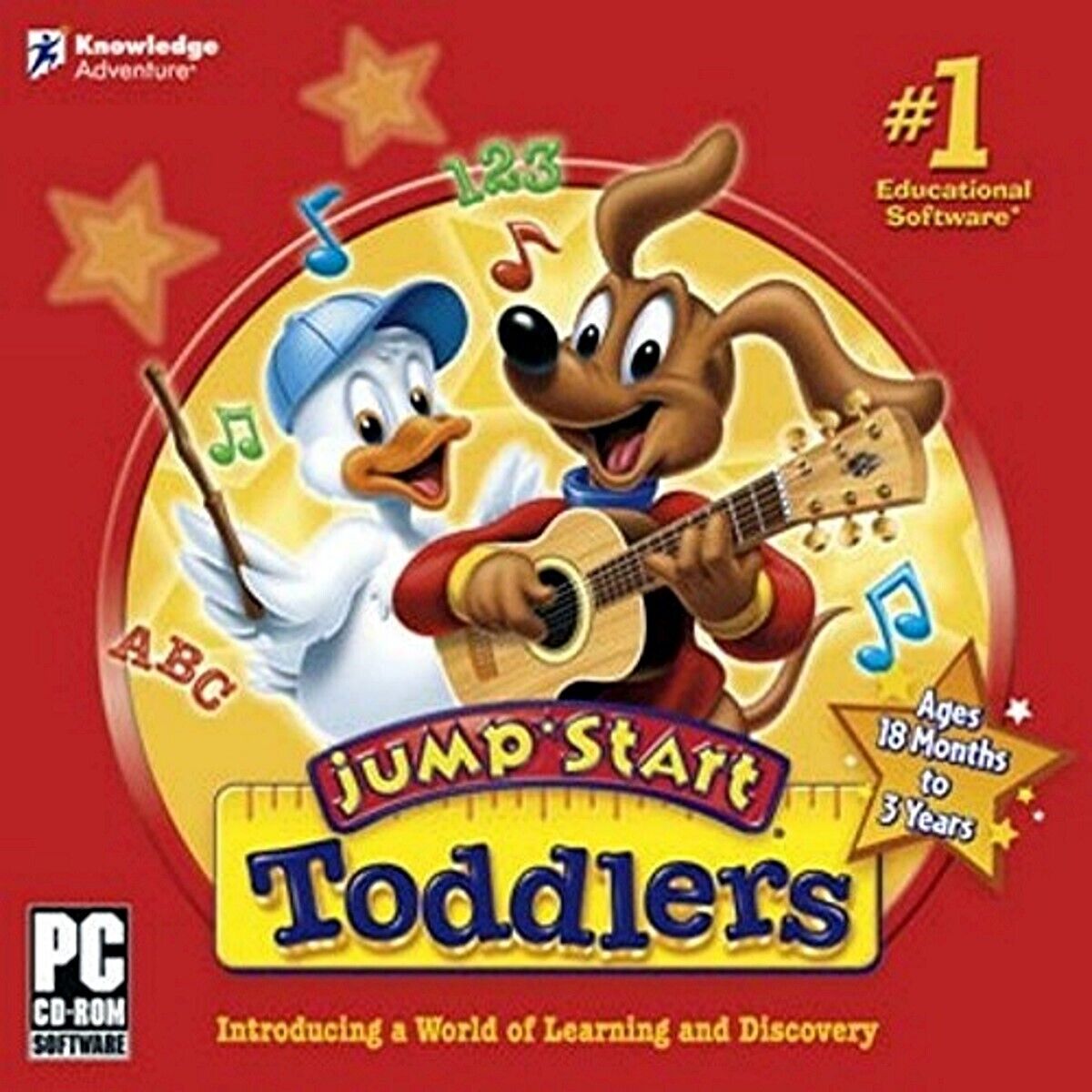 JumpStart Toddler Ages 18mos-3yrs Knowledge Adventure Jump Start New Sealed