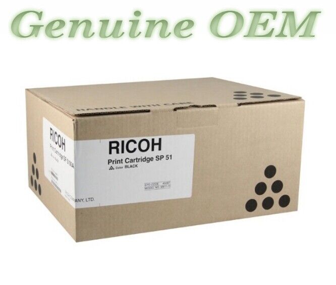 402877 Original OEM Ricoh Toner Cartridge, Black Genuine Sealed