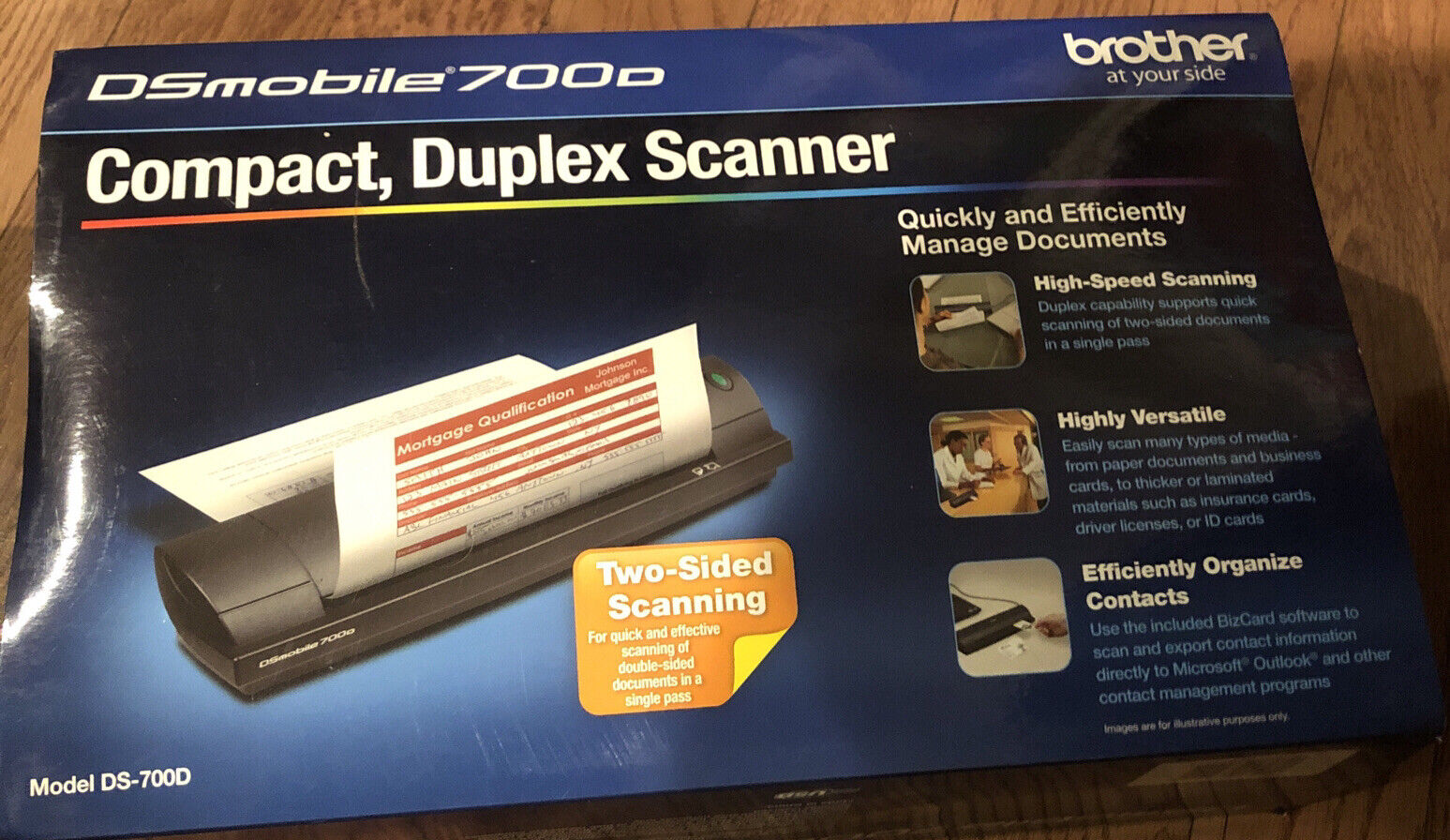 Brother DSmobile 700D Compact, Duplex Scanner, Two Sided Scanning