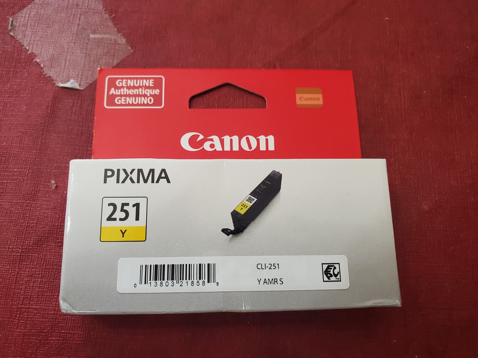 Genuine Canon Pixma CLI 251 Yellow Ink Cartridge Chromalife 100 Made In Japan