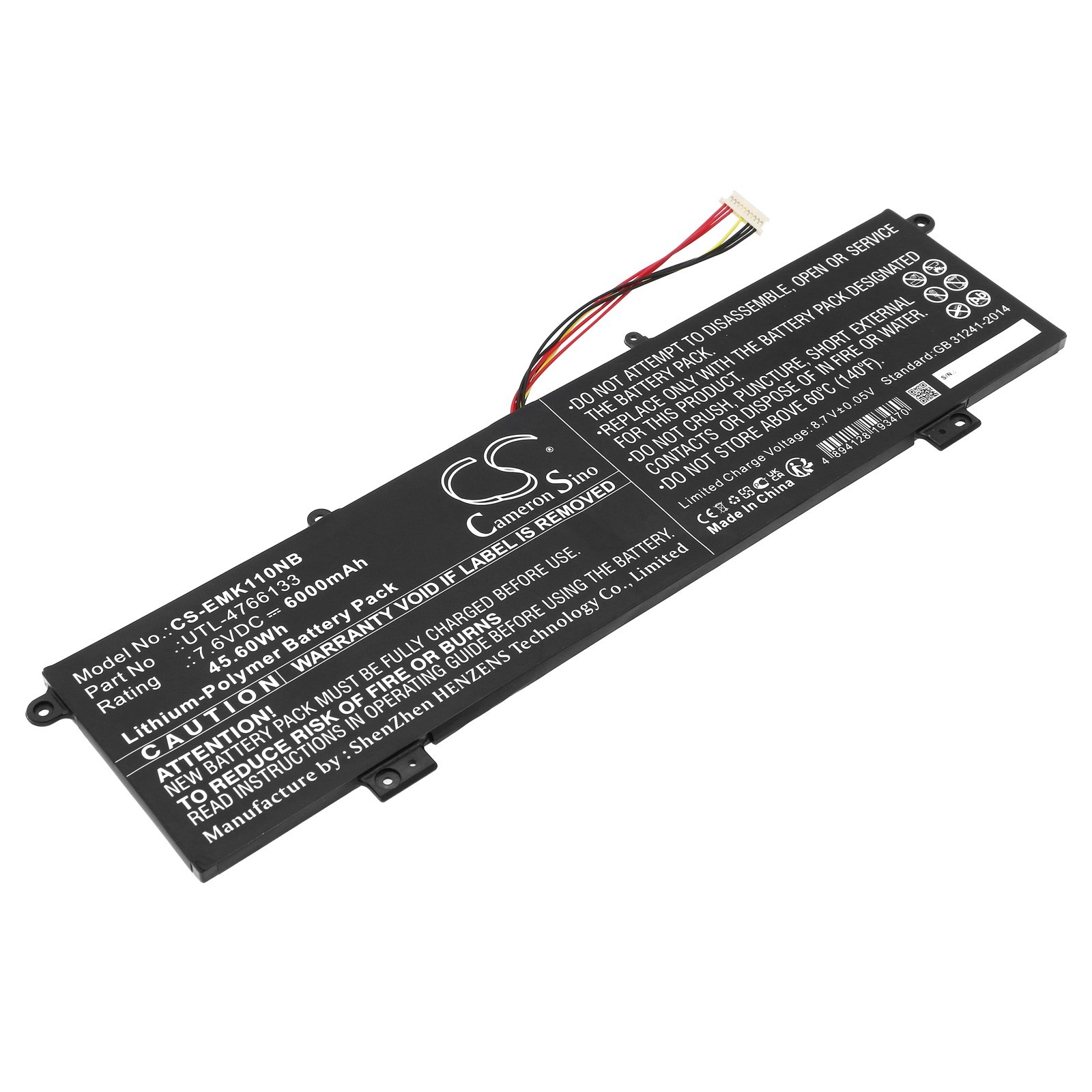 BATTERIE 6000mAh UTL-4766133 For Haier M1 LP14123, Evolve Maestro E Book 11