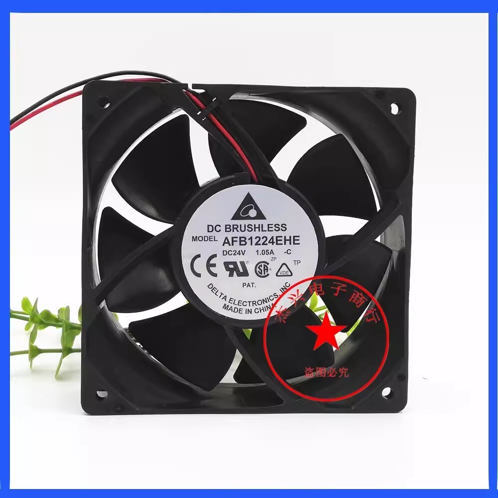 DELTA AFB1224EHE-C DC24V 1.05A 2-Wire Inverter Cooling Fan