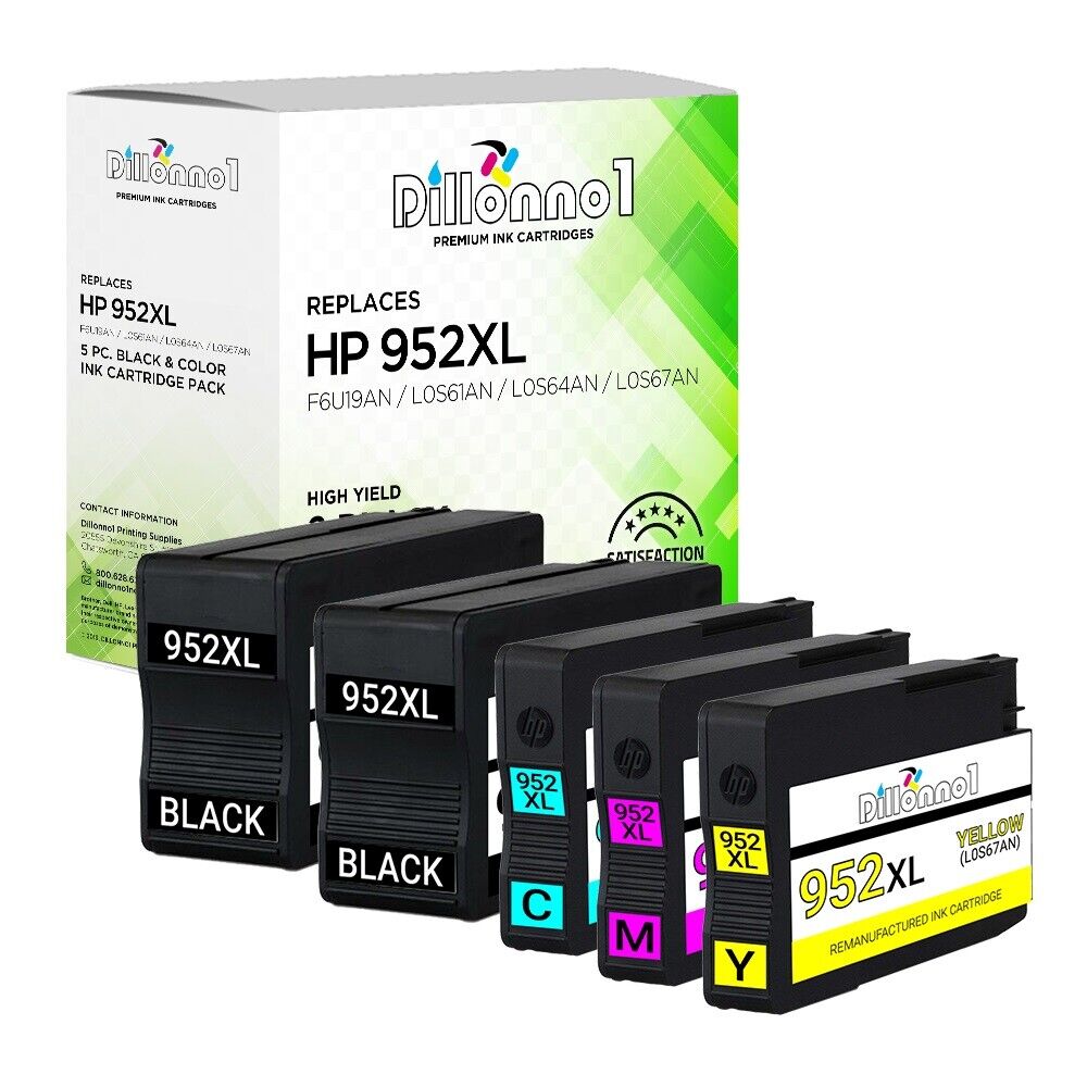 5PK for HP 952XL Ink for HP Officejet Pro 8740 8743 8744 8745 8746 8747