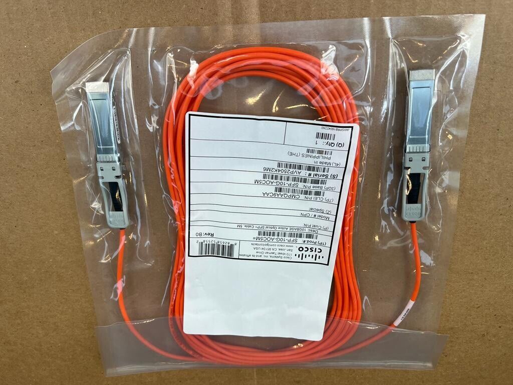 Cisco SFP-10G-AOC5M 10Gbps SFP+ AOC Cable