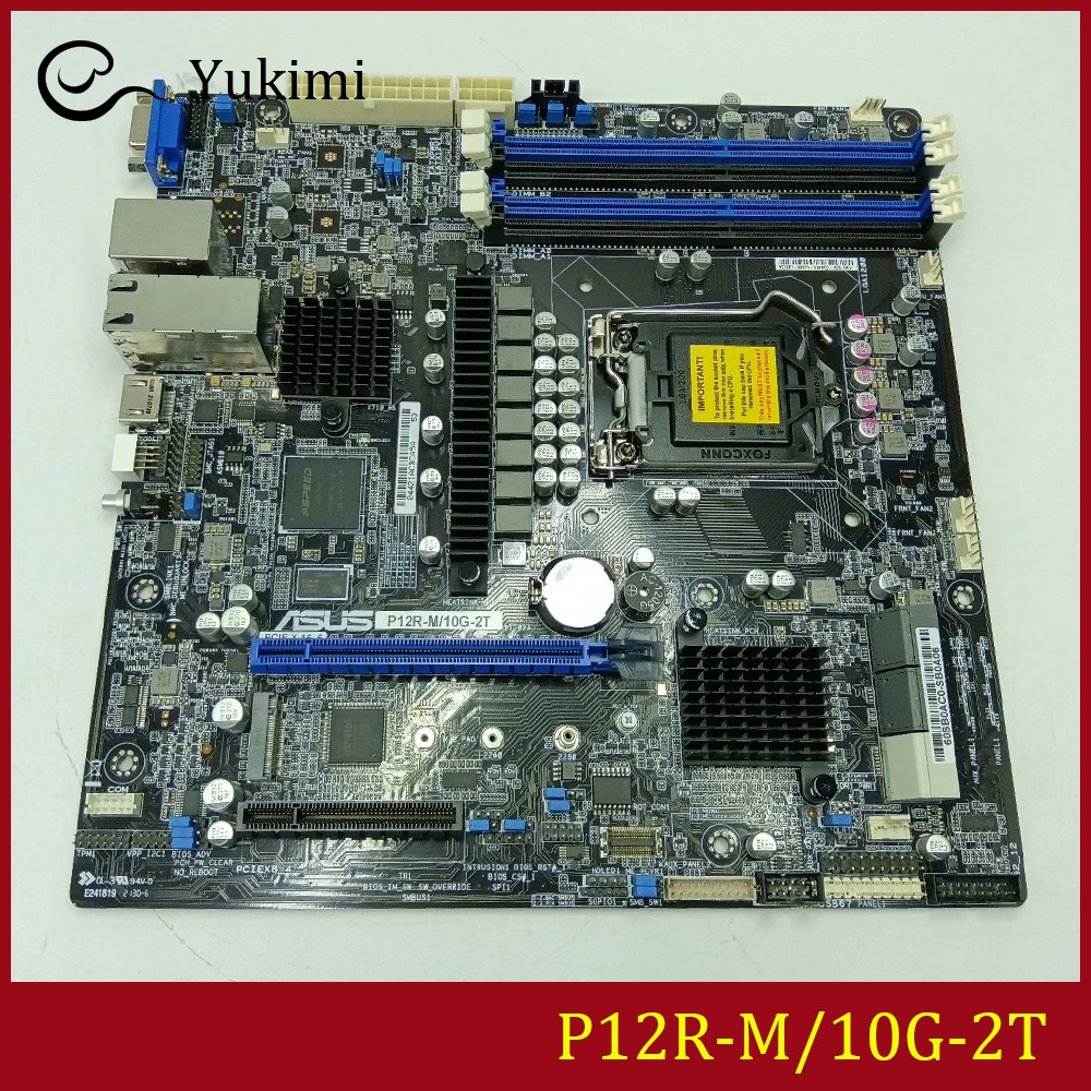 FOR ASUS P12R-M/10G-2T DDR4*4 128GB LGA1200 VGA U ATX Ｍotherboard Test OK