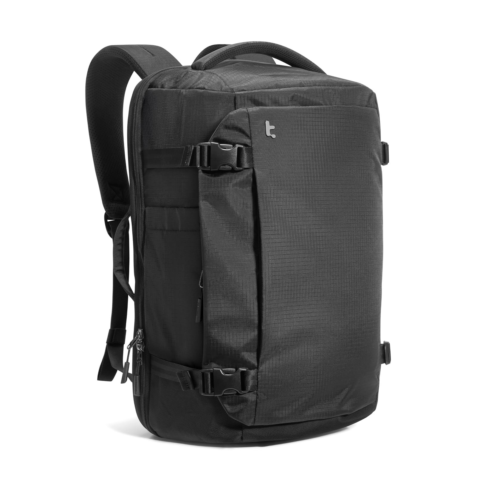 tomtoc Travel Backpack 28L, TSA Friendly Flight Approved Black-ripstop