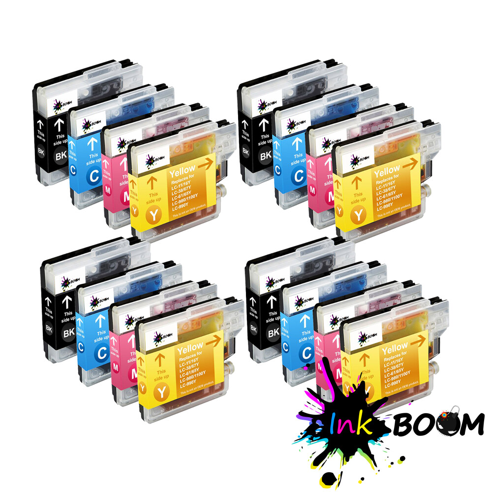 16 Ink Cartridge fits Brother LC61 DCP-J125 MFC-J265w MFC-495CW MFC-J410w