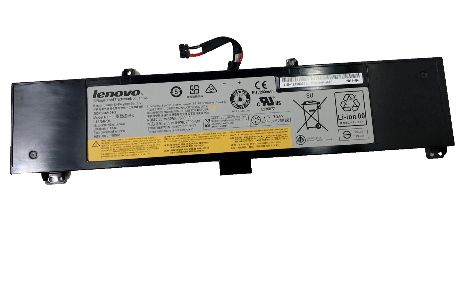 Genuine L13N4P01 L13M4P02 Battery For Lenovo Erazer Y50 Y70 Y50-70 Y70-70 series