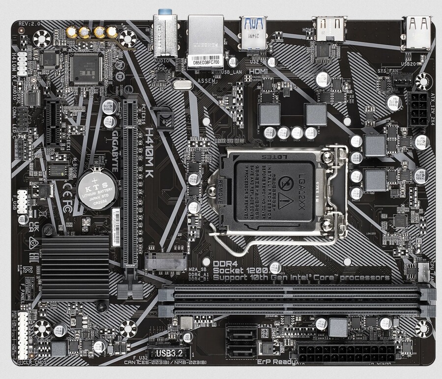 FOR GIGABYTE H410M K Motherboard Intel LGA 1200 Micro ATX F 100% Test Fully Work