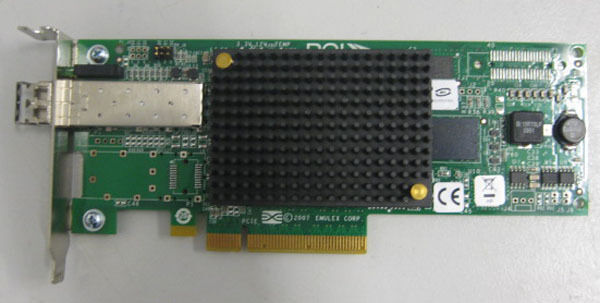 HP Storageworks Emulex LPE12000 8GB PCI-E Fibre HBA 489182-001 w/SFP Low Bracket