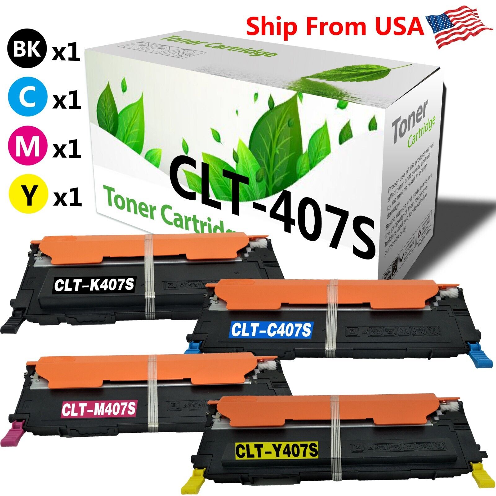(4PK,BCMY) CLT-407S CLT407S Toner Cartridge CLP325 for CLP-325 CLP-310 CLP-315W