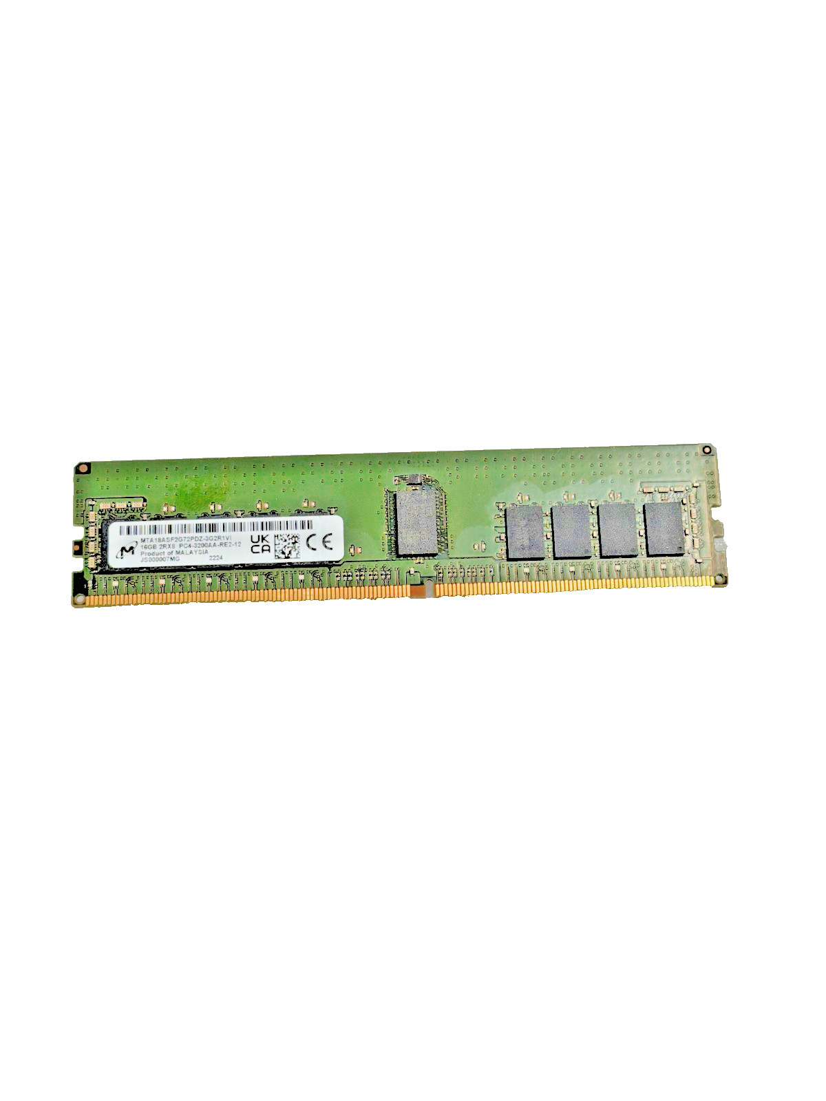 Micron 16GB DDR4-3200 ECC REG RDIMM PC4-3200AA Server RAM MTA18ASF2G72PDZ-3G2R1V