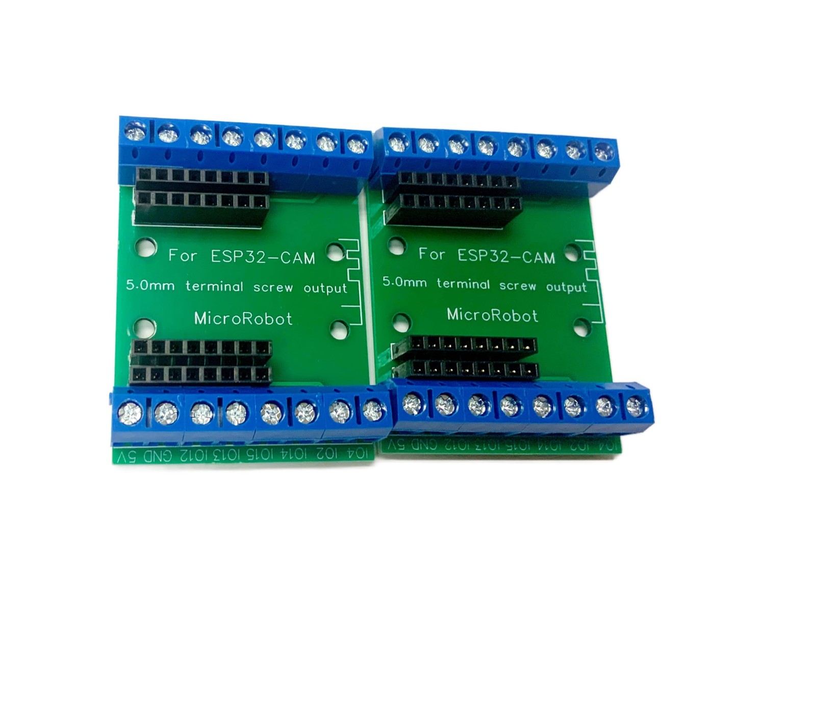 2 PCS ESP32Cam Terminal Breakout Board 16 Pins GPIO Expansion Board