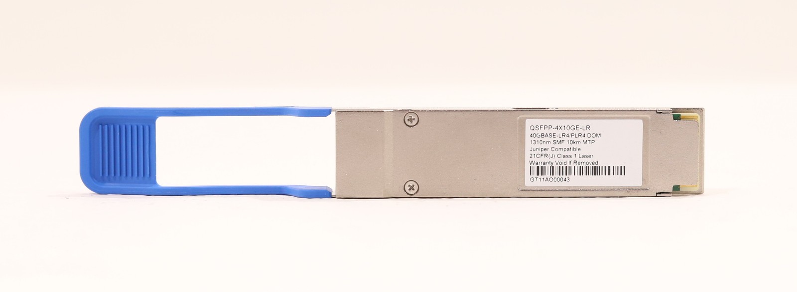 Juniper 40GbE QSFP+ LR4 10km MTP Optical Transceiver Module P/N: QSFP-4X10GE-LR