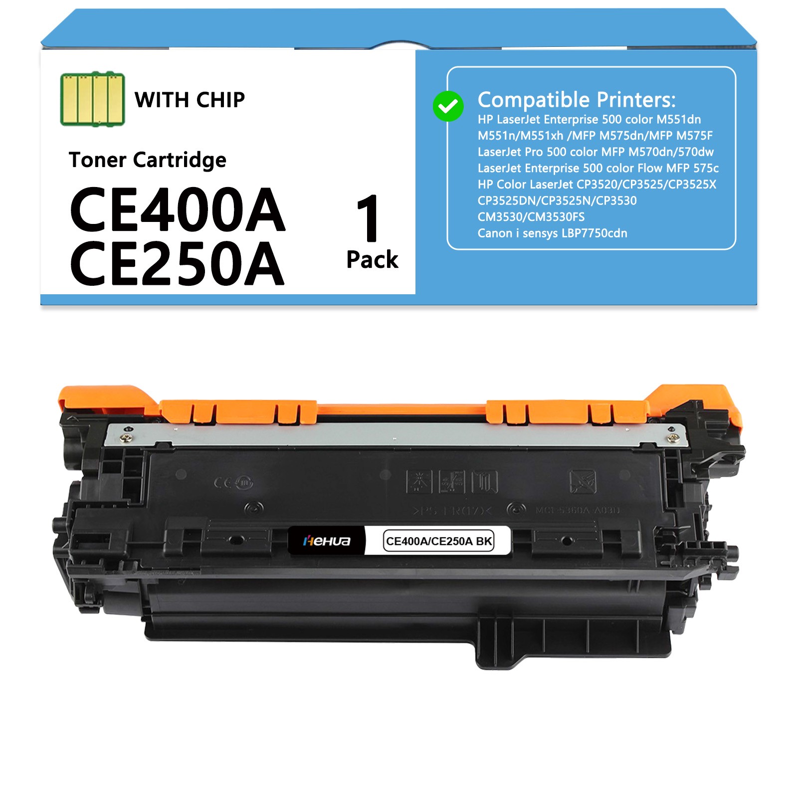CE400A Toner 4PK for HP Color LaserJet Enterprise 500 color M551dn MFP 575c