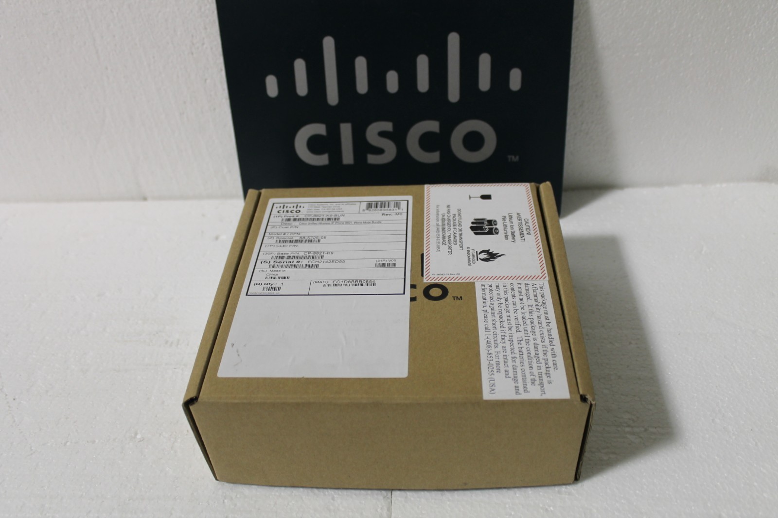 Cisco CP-8821-K9 Wireless IP VoIP Phone NEW