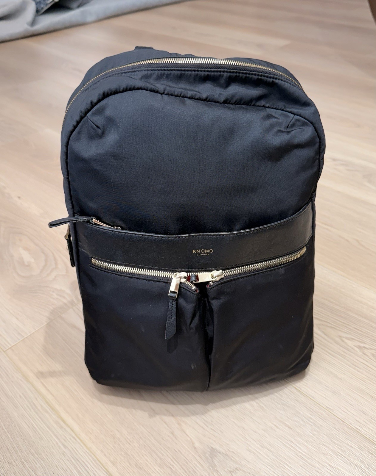 KNOMO London Beauchamp Black Laptop Backpack Rucksack Travel Bag