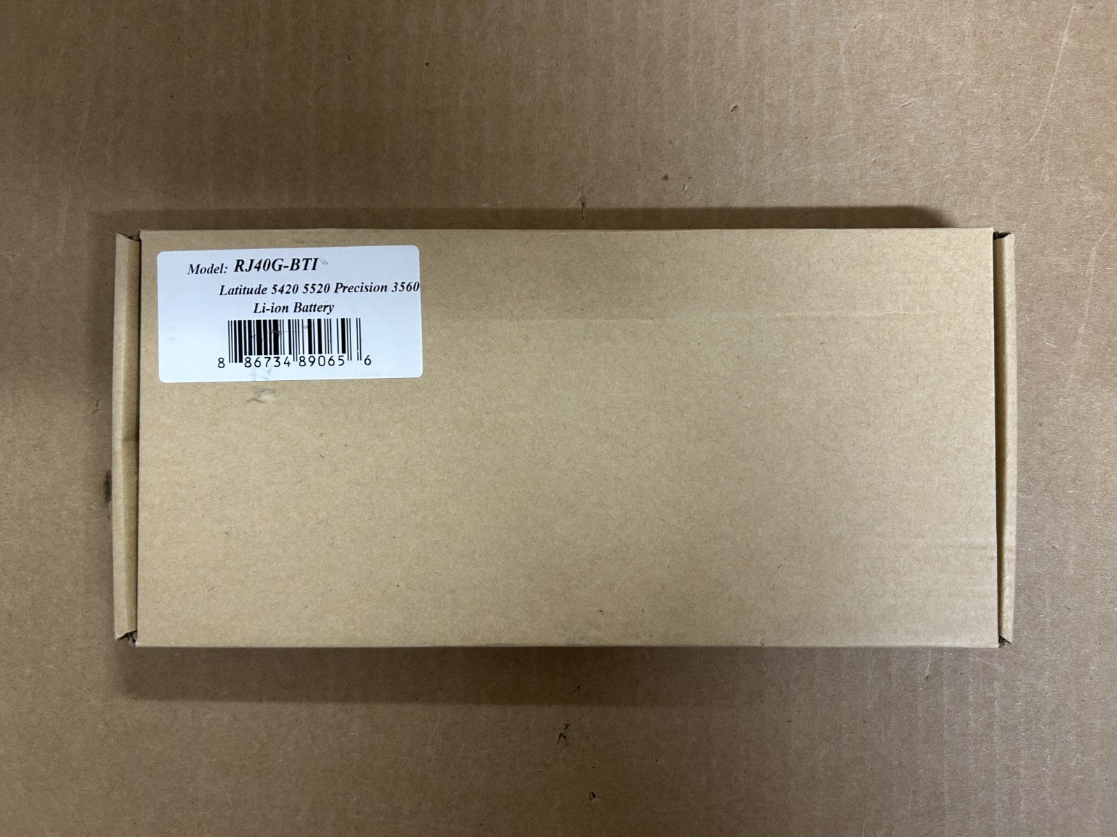 Battery Tech RJ40G-BTI DELL BATT 15.2V 3941 MAH 63WHR BTI REPL BATT M033W 75X16