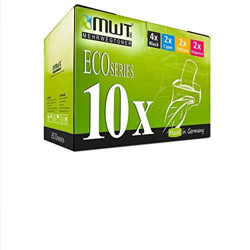 Eurotone 10x Toner Cartridge Compatible for Multicolour Mehrwegtoner -ecoMWT110