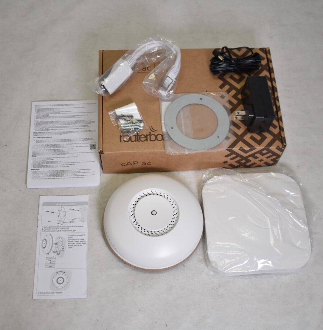 MikroTik cAP ac Ceiling Access Point Dual Band 802.11 Wireless Access Point