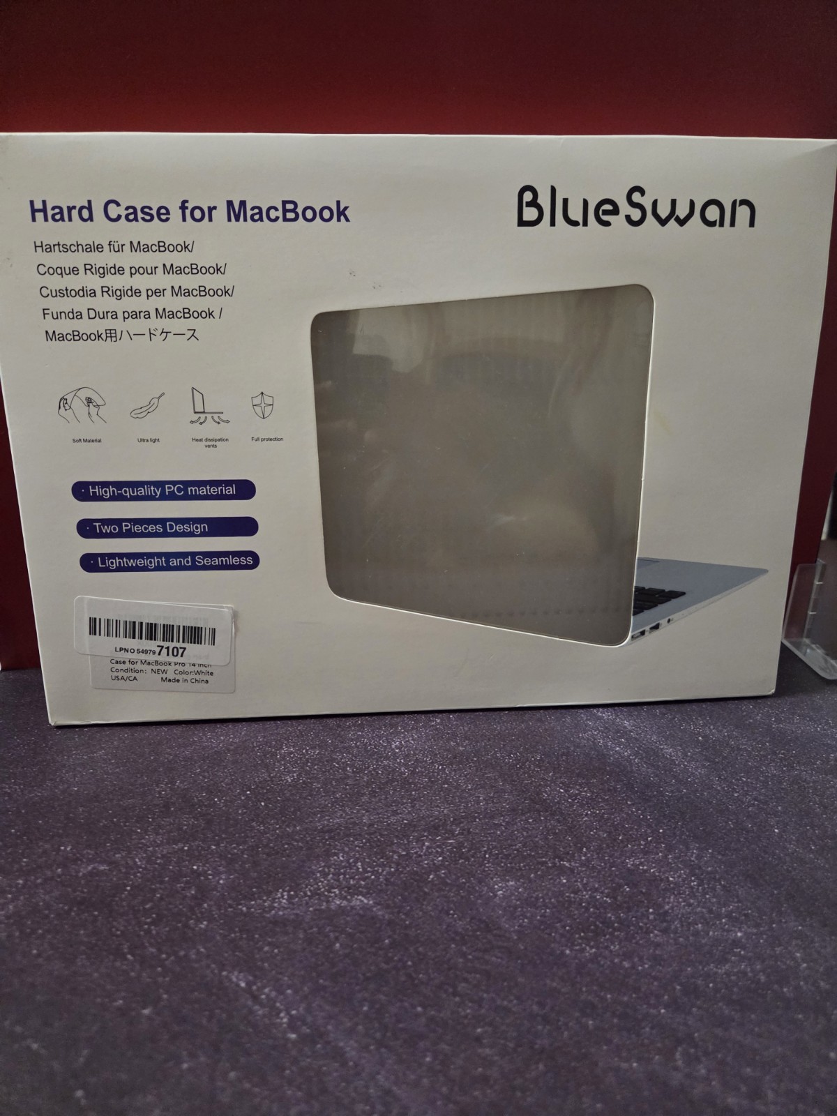 BlueSwan Anti-Cracking Hard Shell Case MacBook Pro 14-inch M1 M2 M3 M4 M5