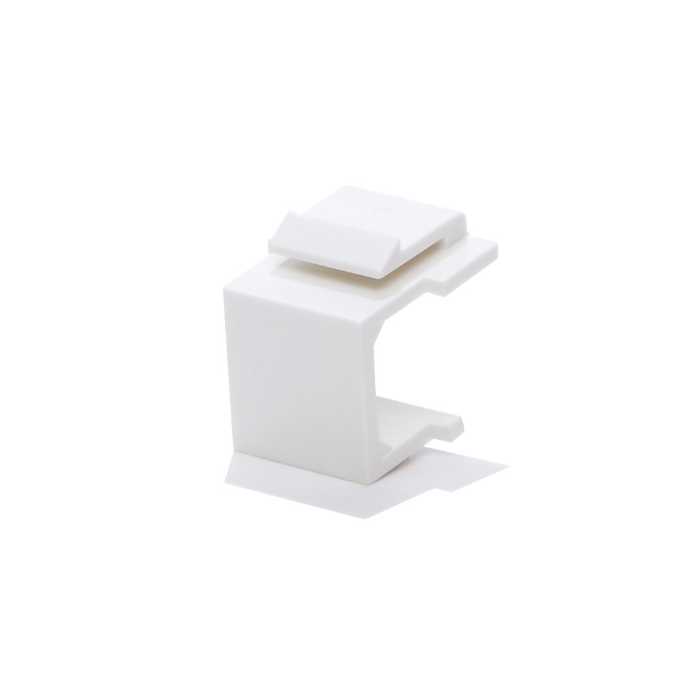 100pcs Snap-in Keystone Blank Insert for Wall Plate White