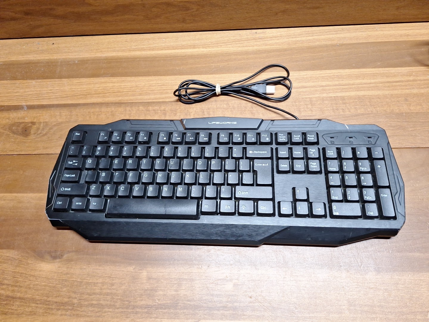Lifeworks RGB Wired Gaming Keyboard Black LW-BL-GK1008B SW-GK805 READ DESCRIPT..