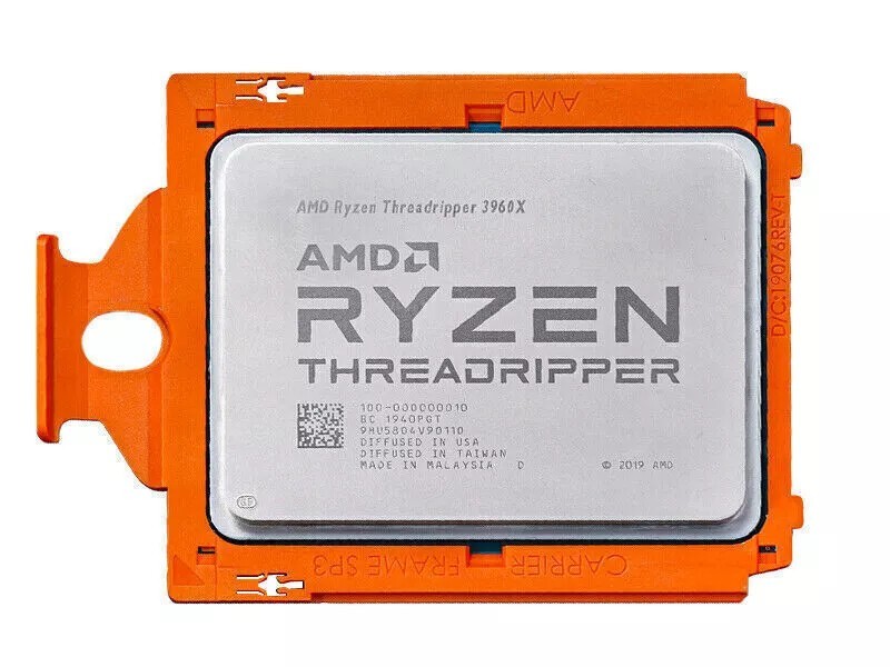 2pcs AMD Threadripper 3960X Processors 3.8GHz 24 Cores CPU  4.5GHz