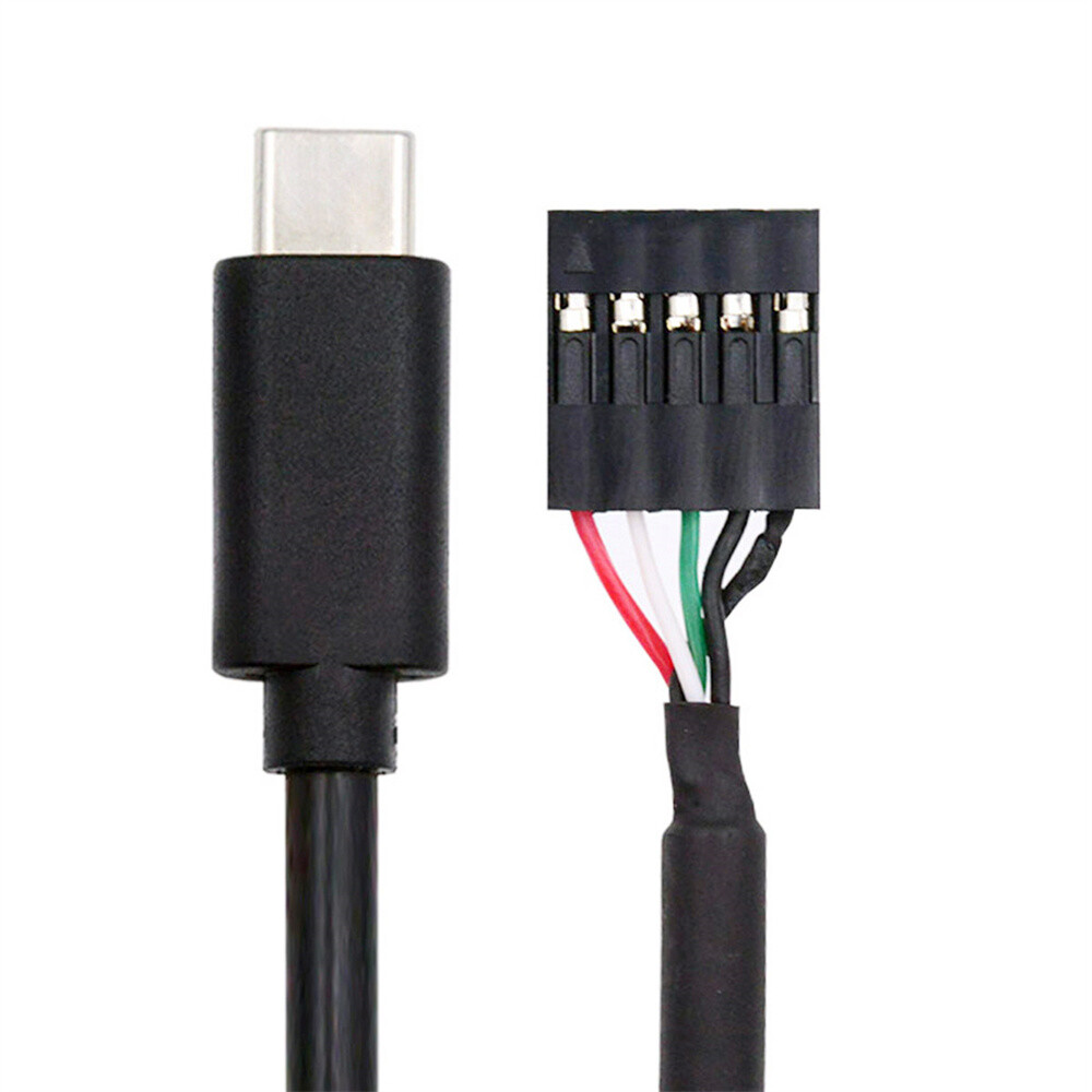 CY USB 2.0 9pin 10pin Header to Type-C USB-C Adapter Cable 50cm for Mini Monitor