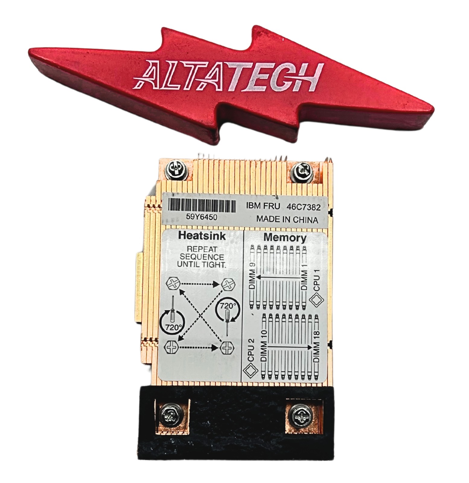 IBM 46C7382 IBM HS22V Heatsink For CPU # 2