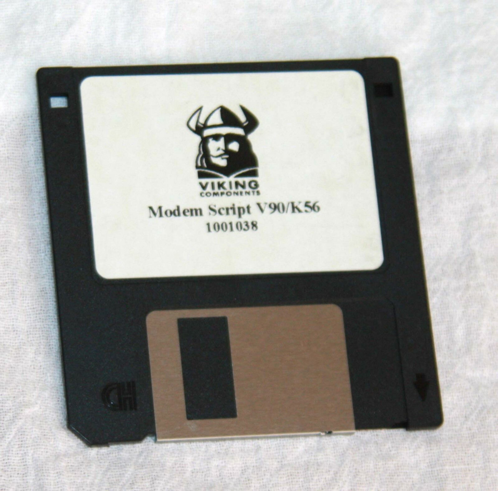 Vintage 3.5" floppy disk diskette software Viking Components Modem Script V90K56