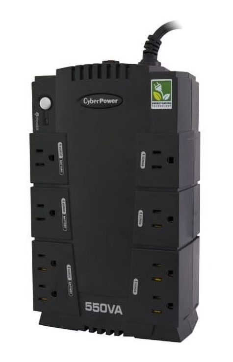 CyberPower Standby Series CP550SLG 550VA 8 Outlets / USB Port - NO BATTERY