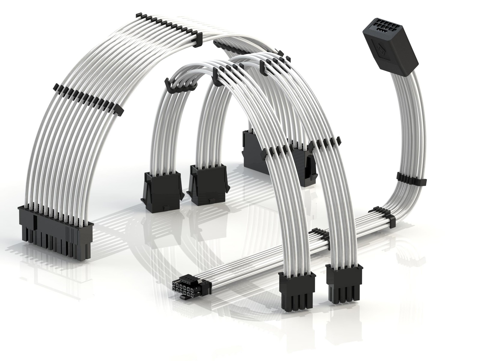 600W AVA 12VHPWR PCIE 5.0 Power Extension Cables, 16 AWG, with