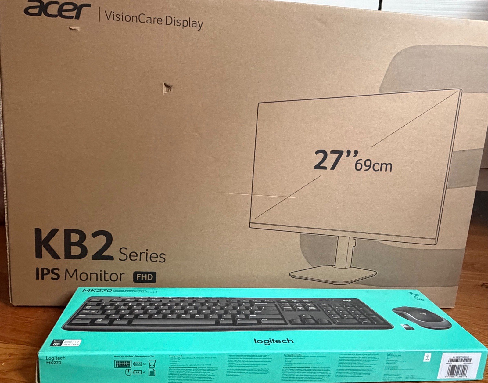 Acer KB2 Series 27in IPS Full HD VisionCare 75Hz 1ms Monitor HDMI/VGA