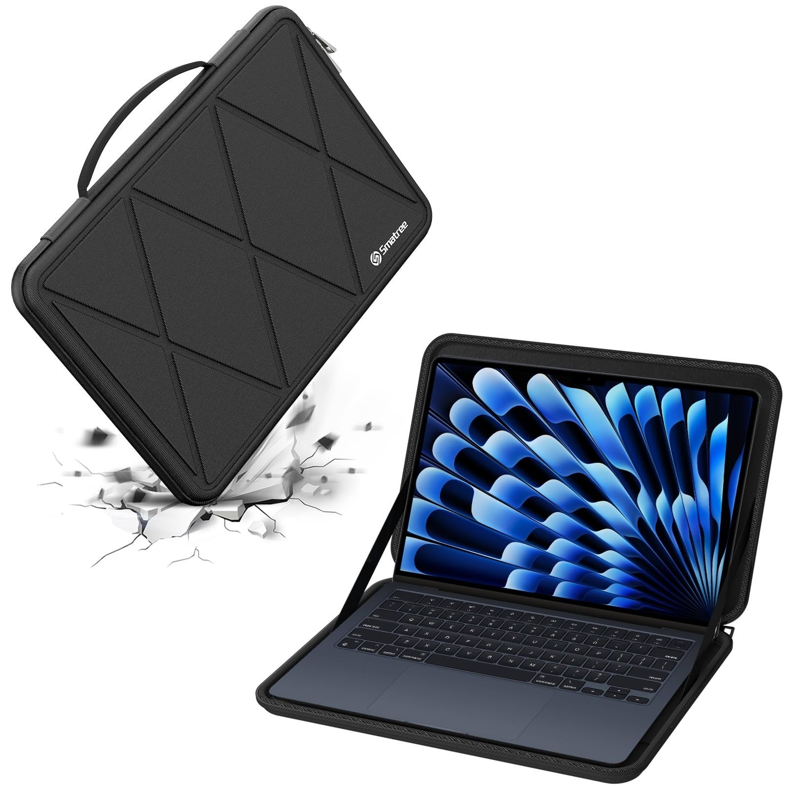 Hard EVA Protective Sleeve for 13" MacBook Air M4 - Shockproof, Lightweight Case