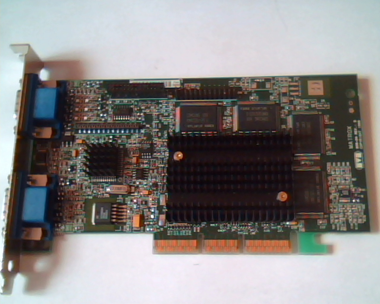 AGP card Matrox 906-04 Rev B MGI G4+MDH4A32G Dual VGA