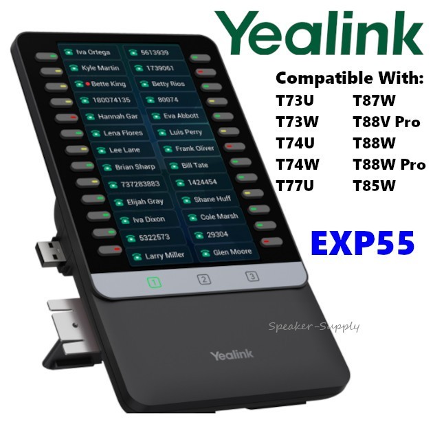 Yealink EXP55 1300016 Expansion Module for T73U T73W T74U T74W T77U T87W T88 T85