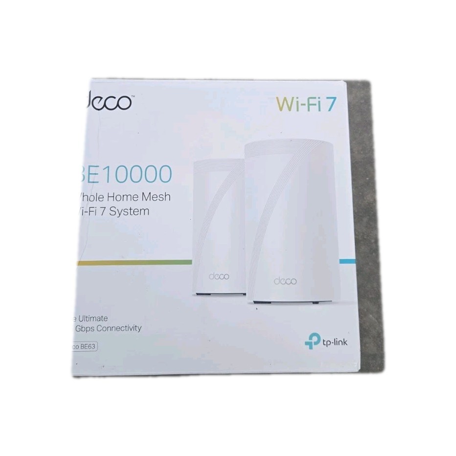 High-Speed Deco 7 Pro Tri-Band WiFi 7 System - Covers 5800 sq.ft, 4x2.5G Ports