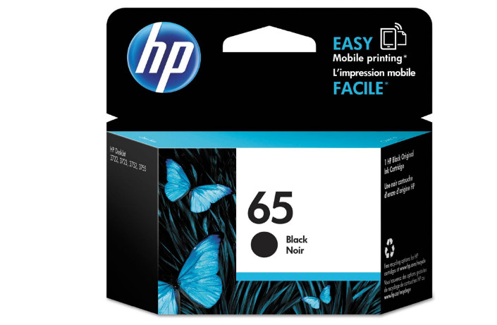 HP Printer Black Ink Cartridge 65 AMP 100 Series DeskJet 2600 3700 ENVY 5000 Use