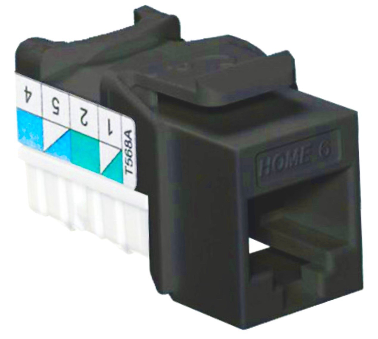 4pk x Leviton 6l5G108-RE5 Cat 5e QuickPort Jack - BLACK      **SHIPS FREE**