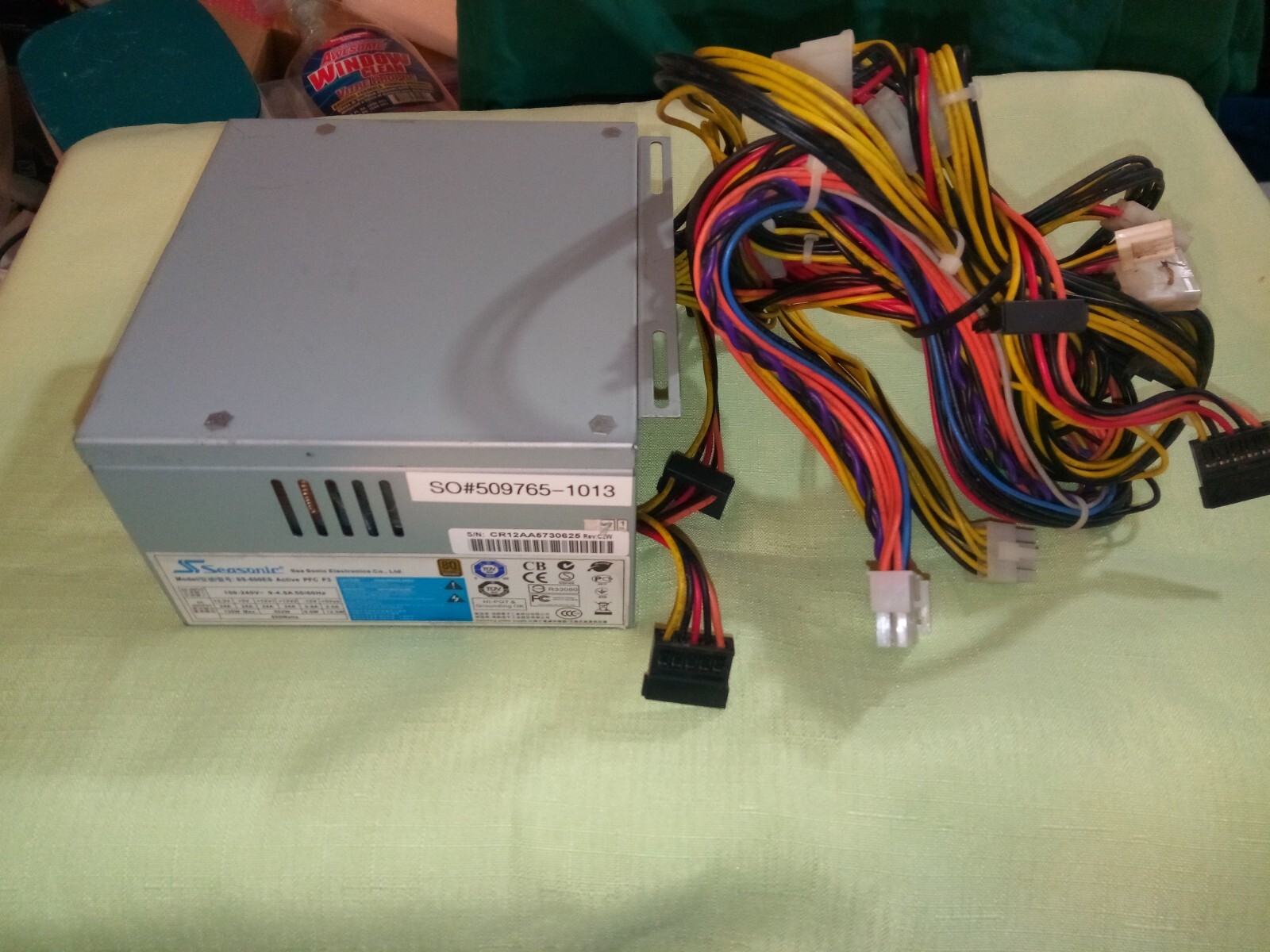 SEASONIC POWER SUPPLY SS-600ES 600W ACTIVE PFC F3 80 PLUS BRONZE